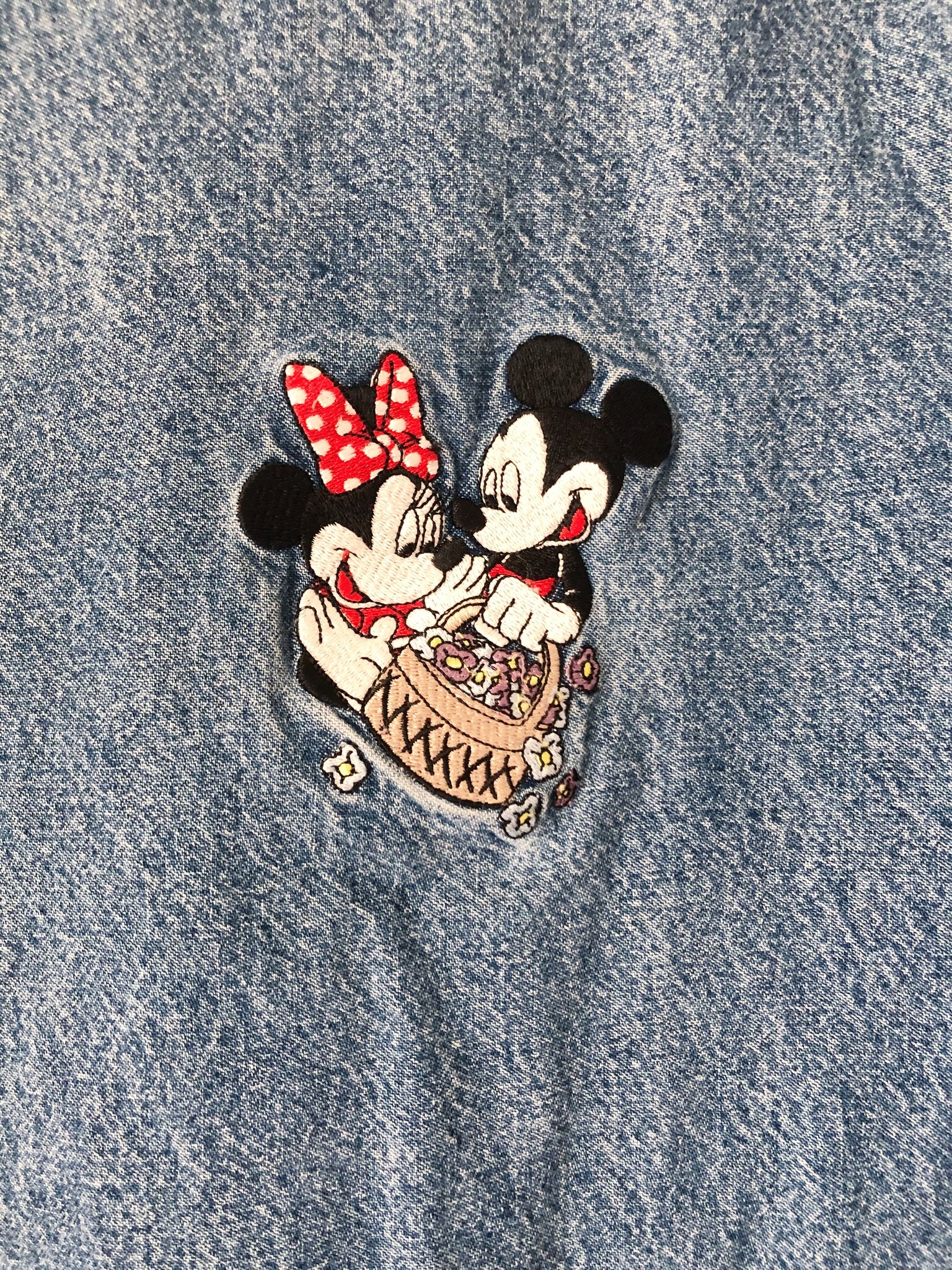 Minnie + Mickey Denim Overall Dress